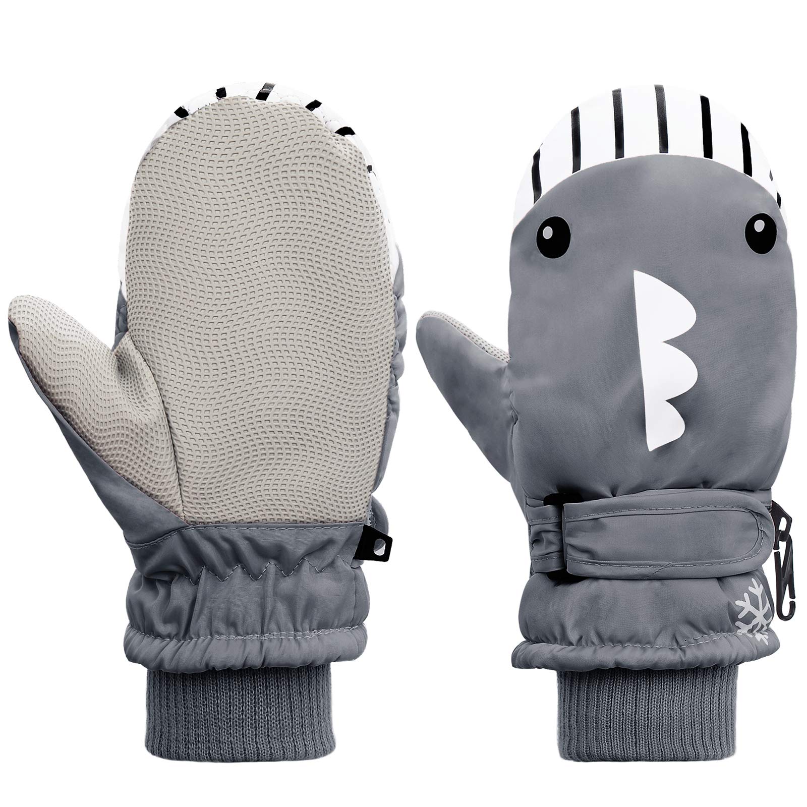 American Trends Toddler Winter Mittens Waterproof Boy Ski Gloves Warm Fleece Snow Mitten for Baby Boy Girl Cold Weather