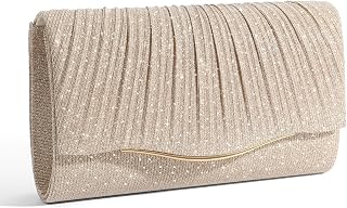 Clutch Purses for Women Formal Evening Clutch with Detachable Chain