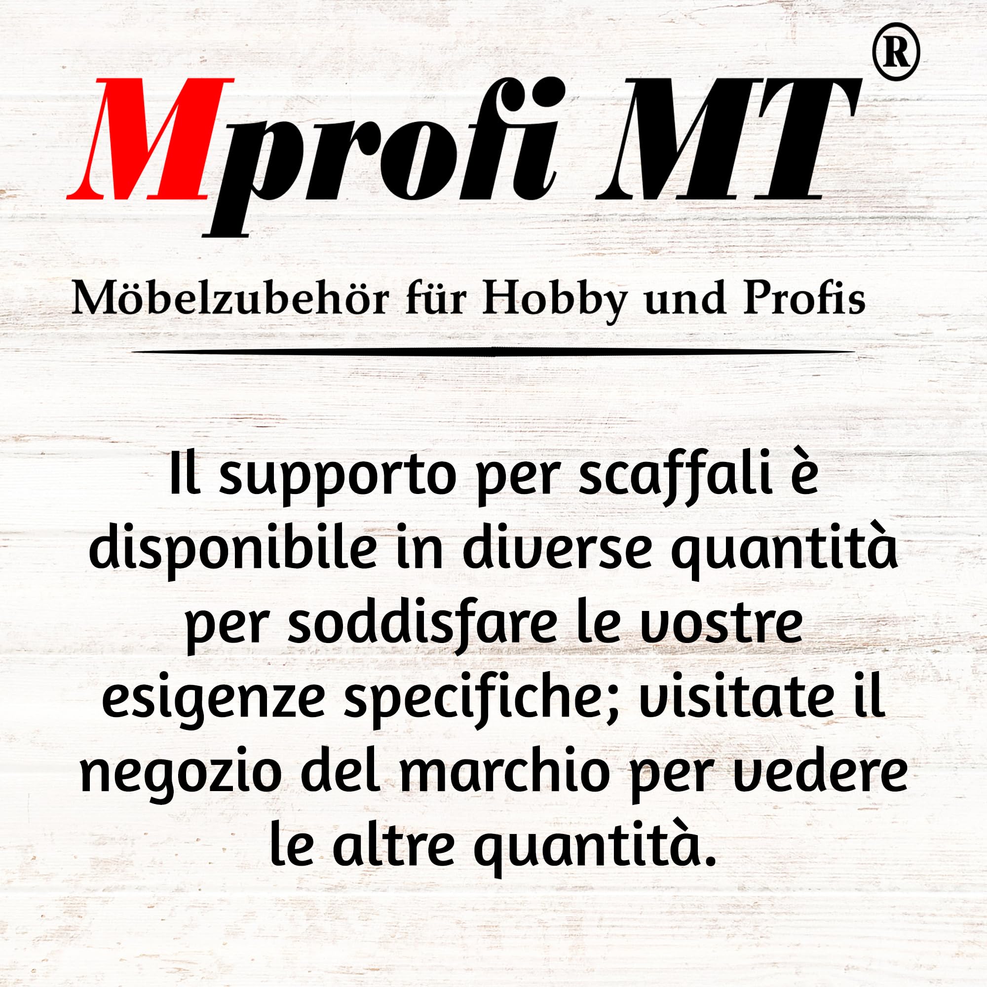 Mprofi MT® 200 Pezzi | Perni di Supporto per Ripiani Ø5mm | Reggimensola con Anello in Acciaio Zincato per Armadi, Mobili e Scaffali | Supporti per Mensole e Ripiani in Legno