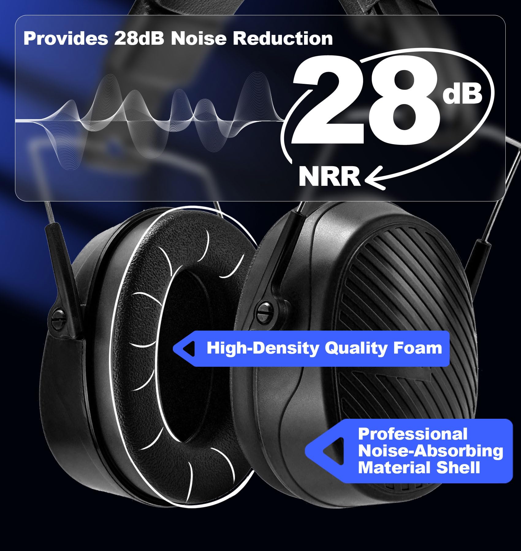 PROHEAR Ear Muffs - 28dB Noise Reduction -4