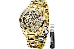 OUPINKE Men's Skeleton Roger Dubuis Mechanical Watches