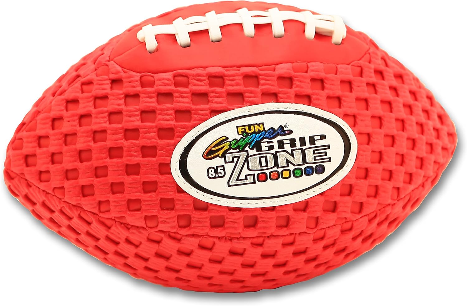 -Grip Zone 8.5 Inch (Pee Wee Football) (Solid) Mesh Color Grip Footballs (Set of 6) Assorted Colors