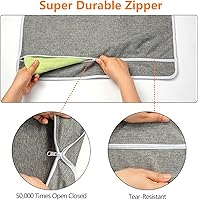 Vista 4 de Cesta de lavandería colgante XL, cesta de puerta extra grande resistente a desgarros con 2 tipos de ganchos para ropa sucia, ahorra espacio