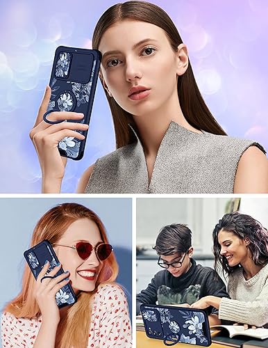 Miniatura 6 de Goocrux Funda 2 en 1 para Samsung Galaxy S20 FE 5G, diseño de flores florales para mujeres y niñas, diseño de patrón de plantas lindo con cubierta