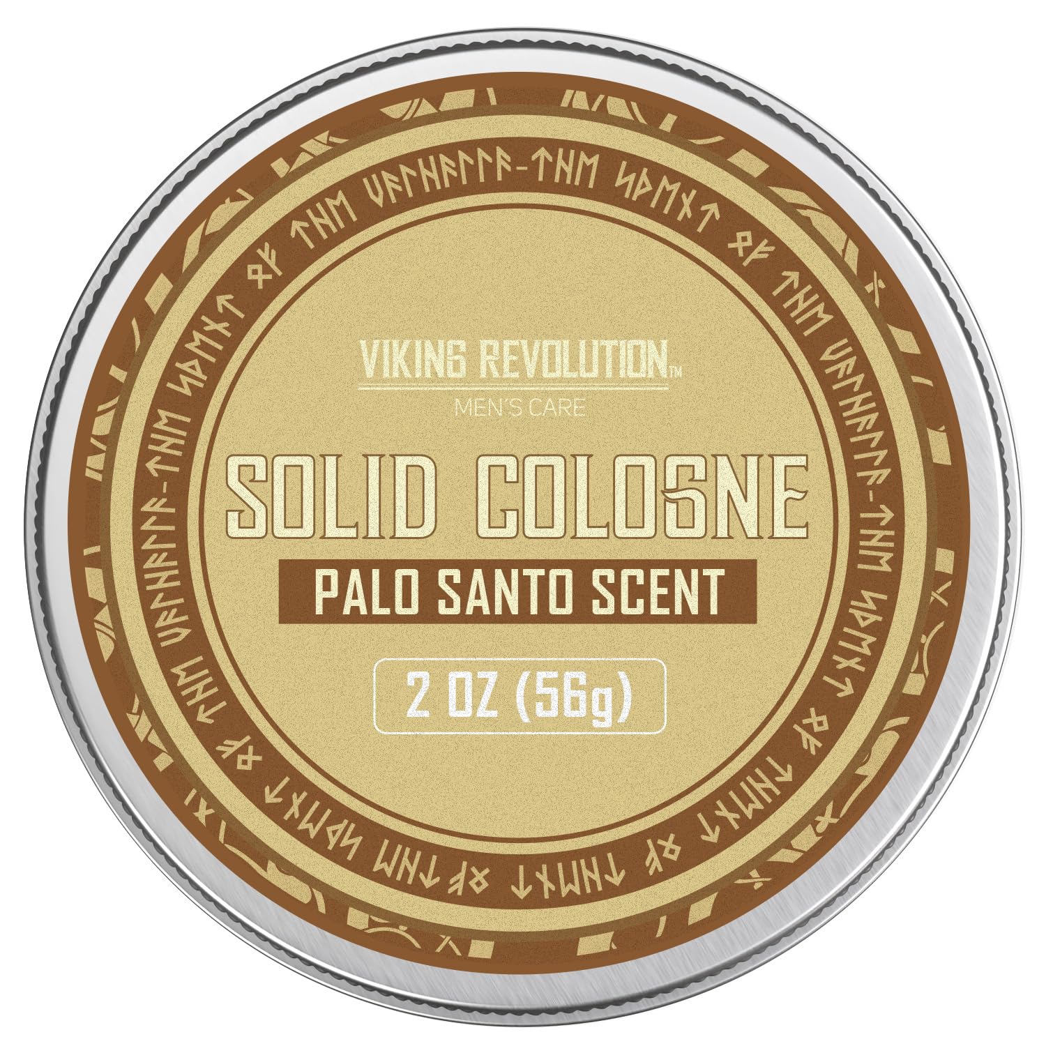 Viking Revolution Palo Santo Mens Solid Cologne Men 2 Oz - Men Solid Perfume with Palo Santo Cologne for Men - Balm Cologne for Mens Cologne Balm Travel Cologne Wax (1 pack, Palo Santo)