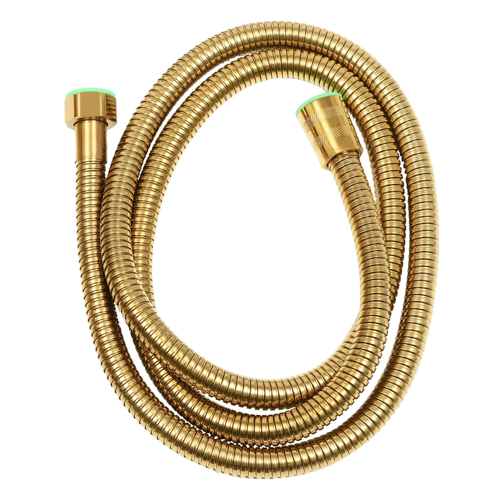 Columna de ducha dorada, juego de ducha de acero inoxidable con ajuste de altura, alcachofa giratoria de 360° y tecnología de presión de aire, ducha inoxidable para ahorrar agua, fácil de limpiar