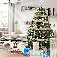 Vista 9 de ZHMTang - Bolas de Navidad de 41 quilates, 2.36 pulgadas (60 mm, oro rosa)