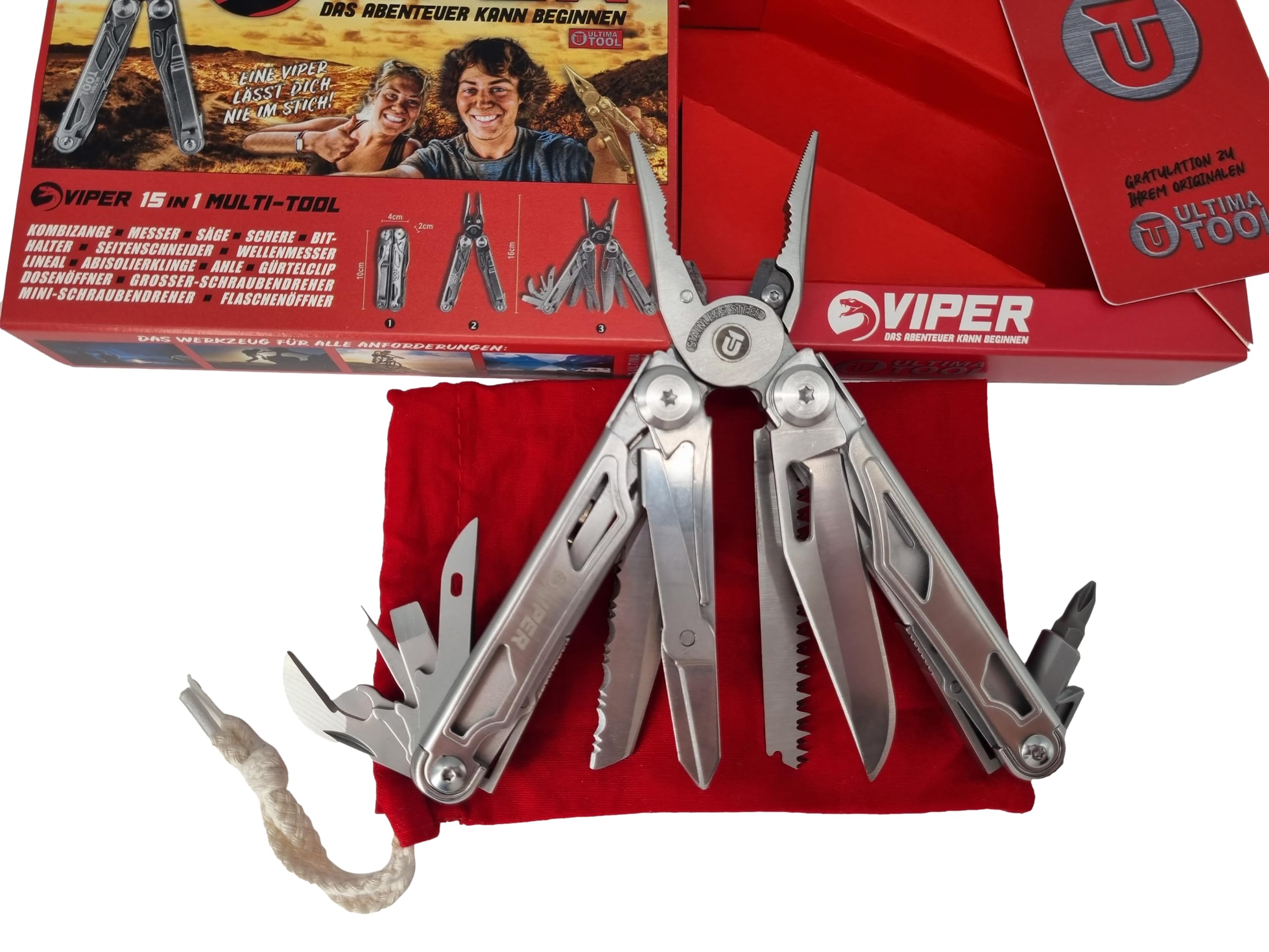 Ultima narzędzie ręczne szczypce wielofunkcyjne z 15 komponentami narzędziowymi multitool pliers ultimate tool bity uchwyt do bitów