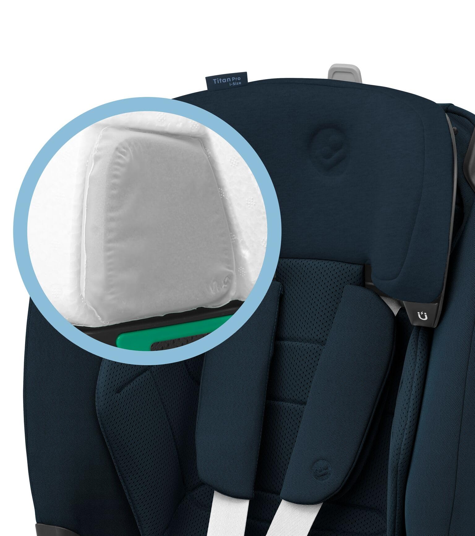 Maxi-Cosi Titan Pro² i-Size Kindersitz, 76-150 cm, 15 Monate-12 Jahre, G-CELL-Seitenaufprallschutz, ClimaFlow, 4 Liegepositionen, Authentic Blue