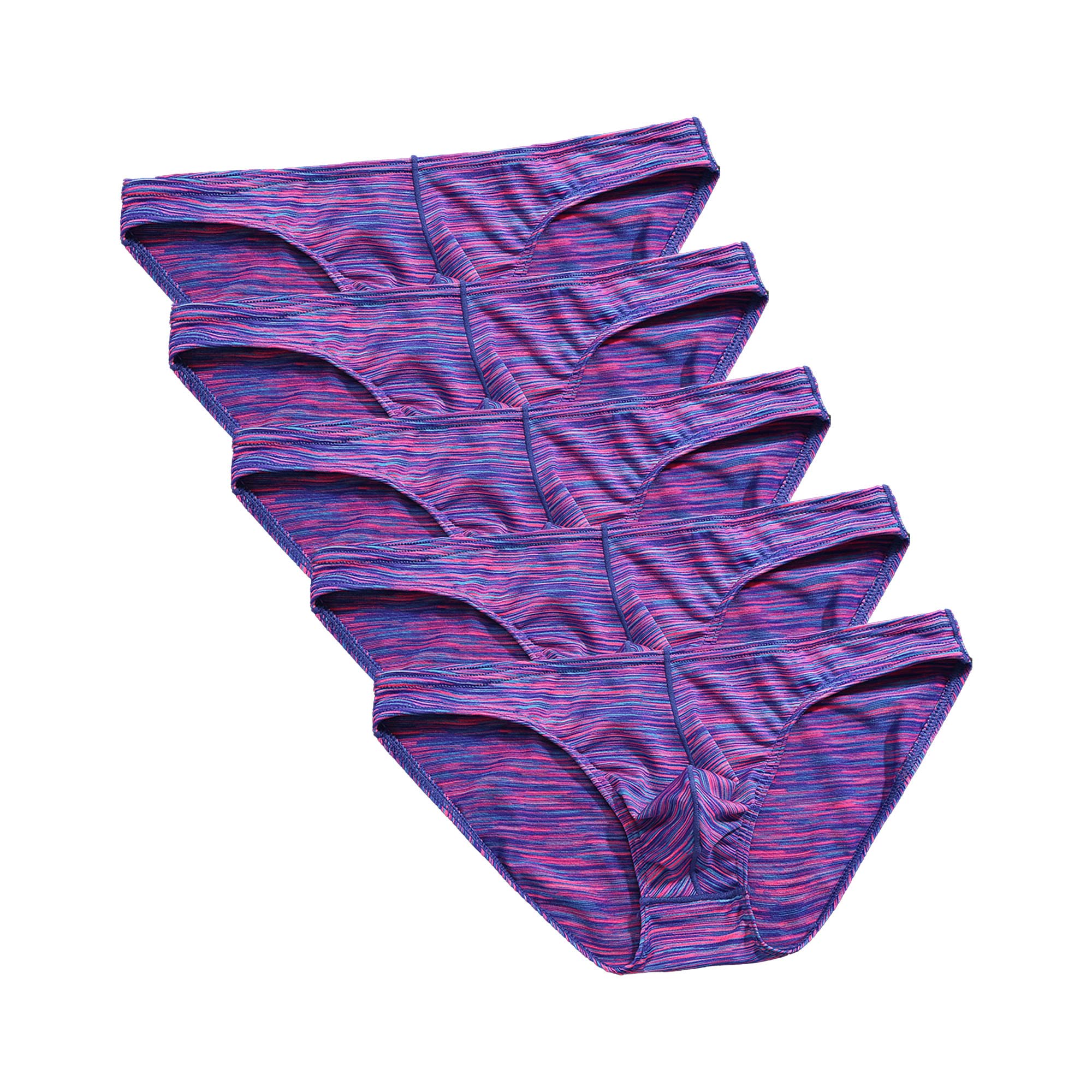 JEShifangjiusu - Calzoncillo de camuflaje de tiro bajo para hombre, ropa interior suave, transpirable, cómodo, paquete múltiple
