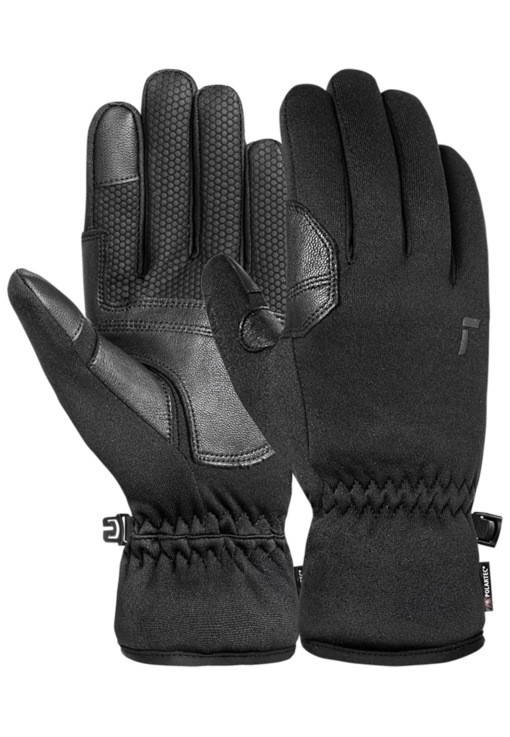 Reusch Thomas Touch-TEC Unisex Alltagshandschuhe – Atmungsaktive Outdoorhandschuhe mit Polartec & Power Dry, Ziegenleder-Innenhand, Touchscreen-Funktion & Silikon-Grip