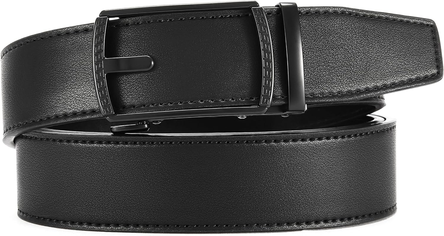 CHAOREN Men's Leather Ratchet Belt - Customizable Fit (35mm) image 5