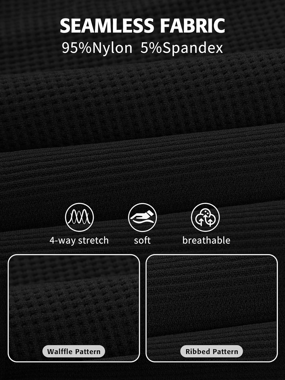 ATTRACO Women's Workout Tank Top Built in Bra Ribbed Athletic Tank Racerback Workout Top Scoop Neck - Image 9