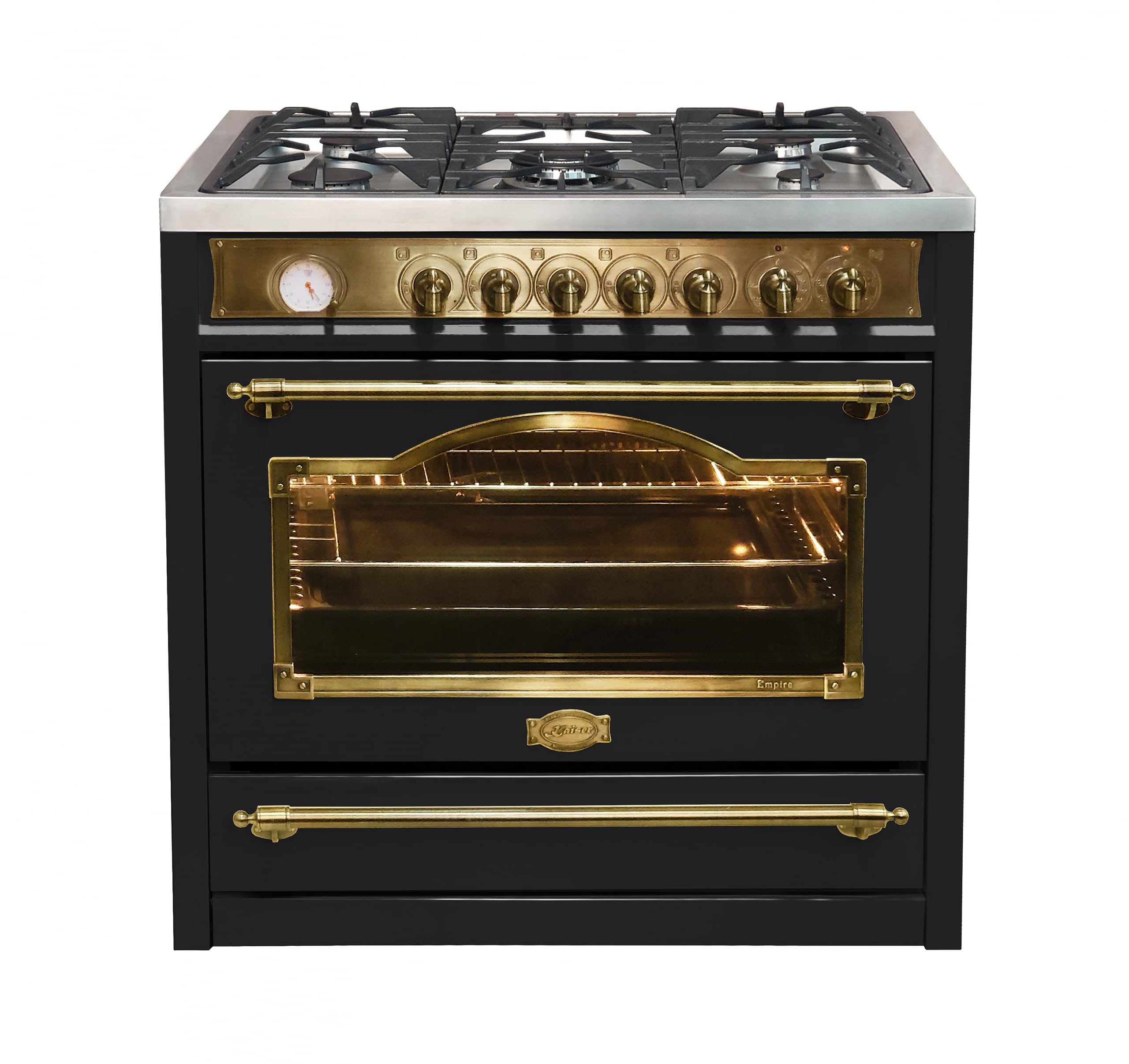 Kaiser Kuchenka gazowa wolnostojąca HGE 93555 Em, Retro kuchenka gazowo-elektryczna wolnostojąca 90 cm Range Coocker