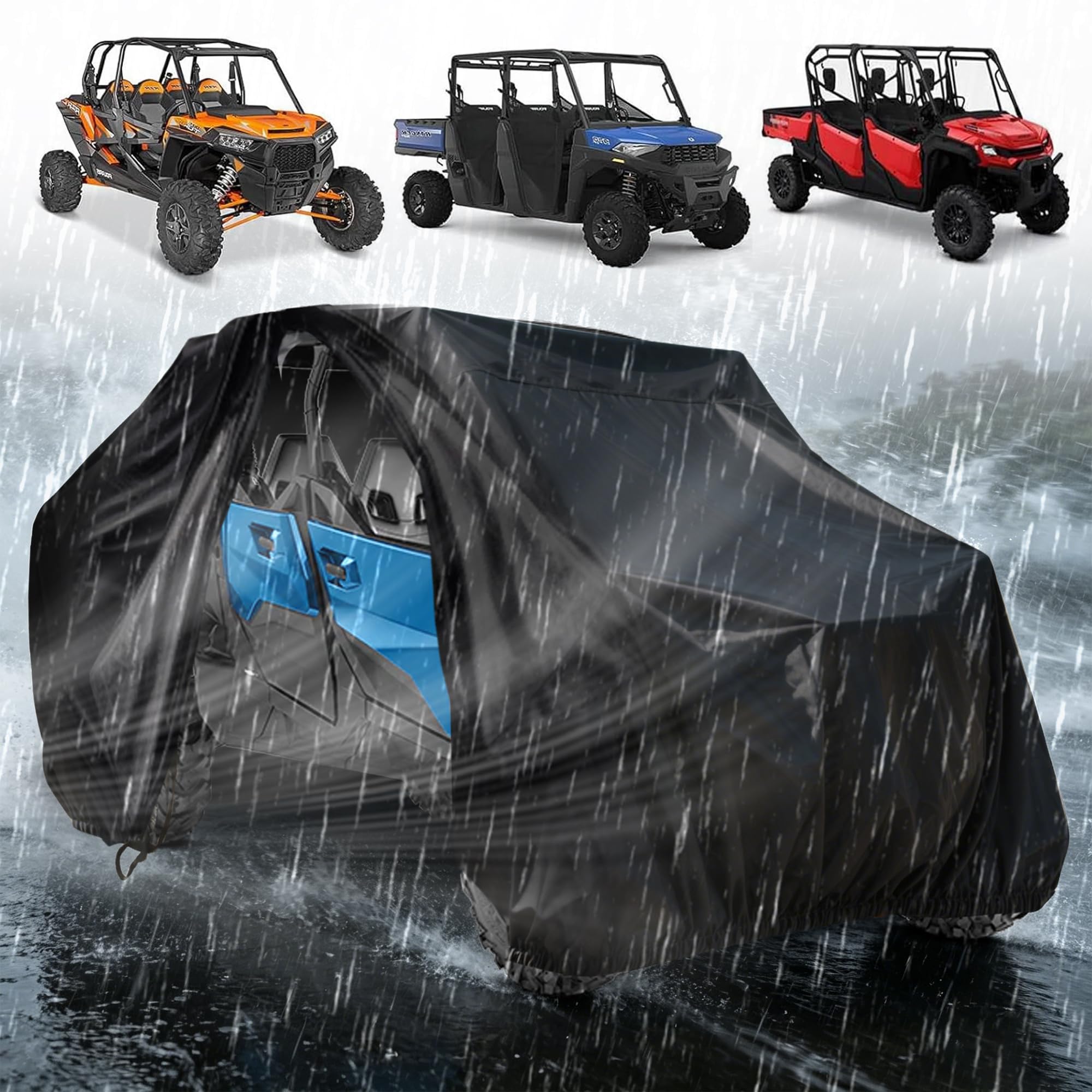 Amazon.com: Chikia UTV 4-6 Seater Cover Waterproof with Zipper