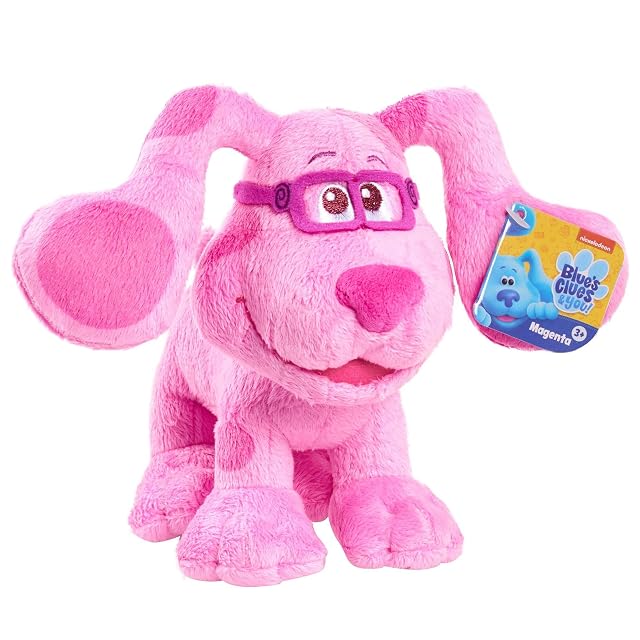 Foto 4 de 8 de Famosa- Peluche básico de Blues Clues, tamaño 19 cm, Color Magenta, para Todas Las Edades (BLU00110)