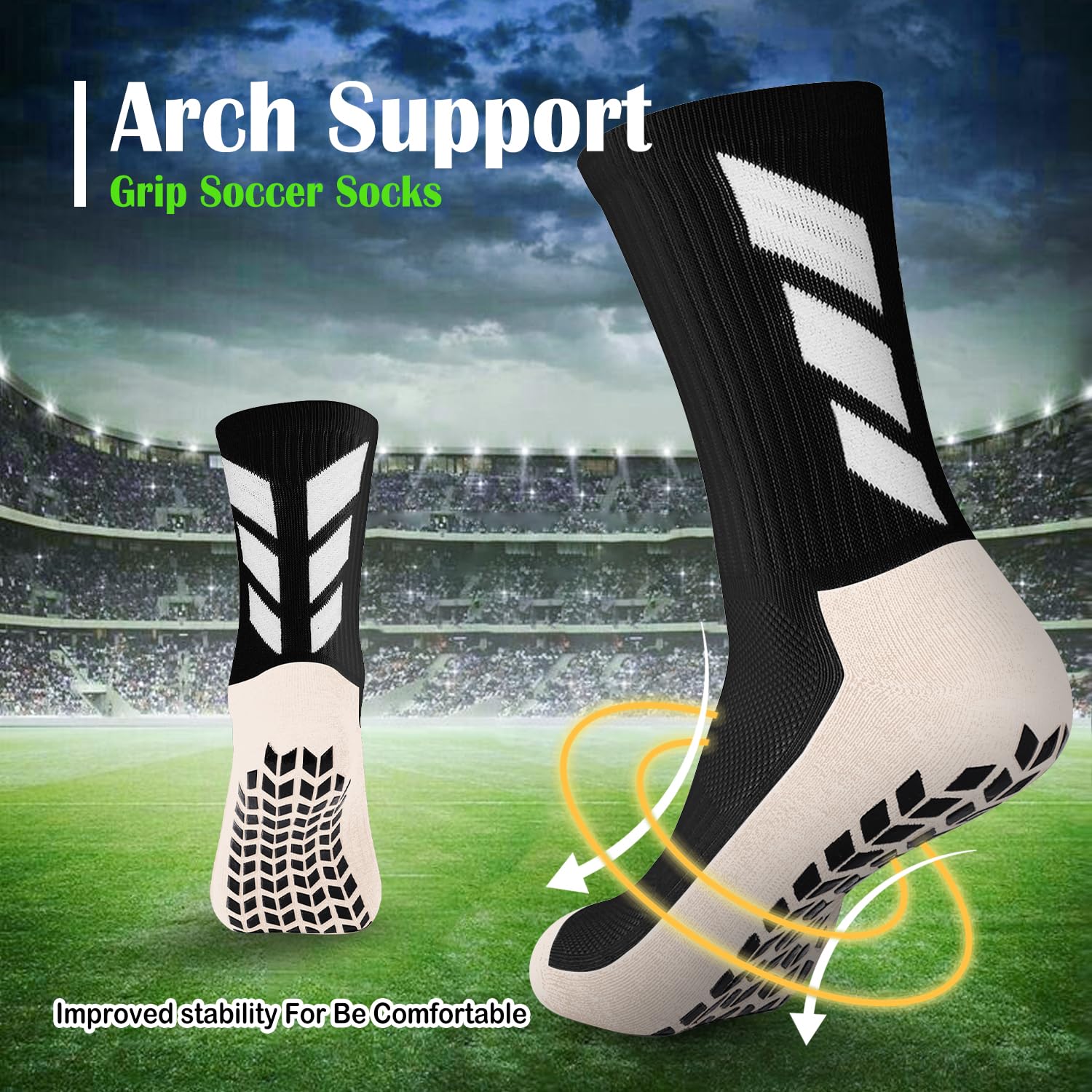Calcetines de fútbol antideslizantes para fútbol y baloncesto