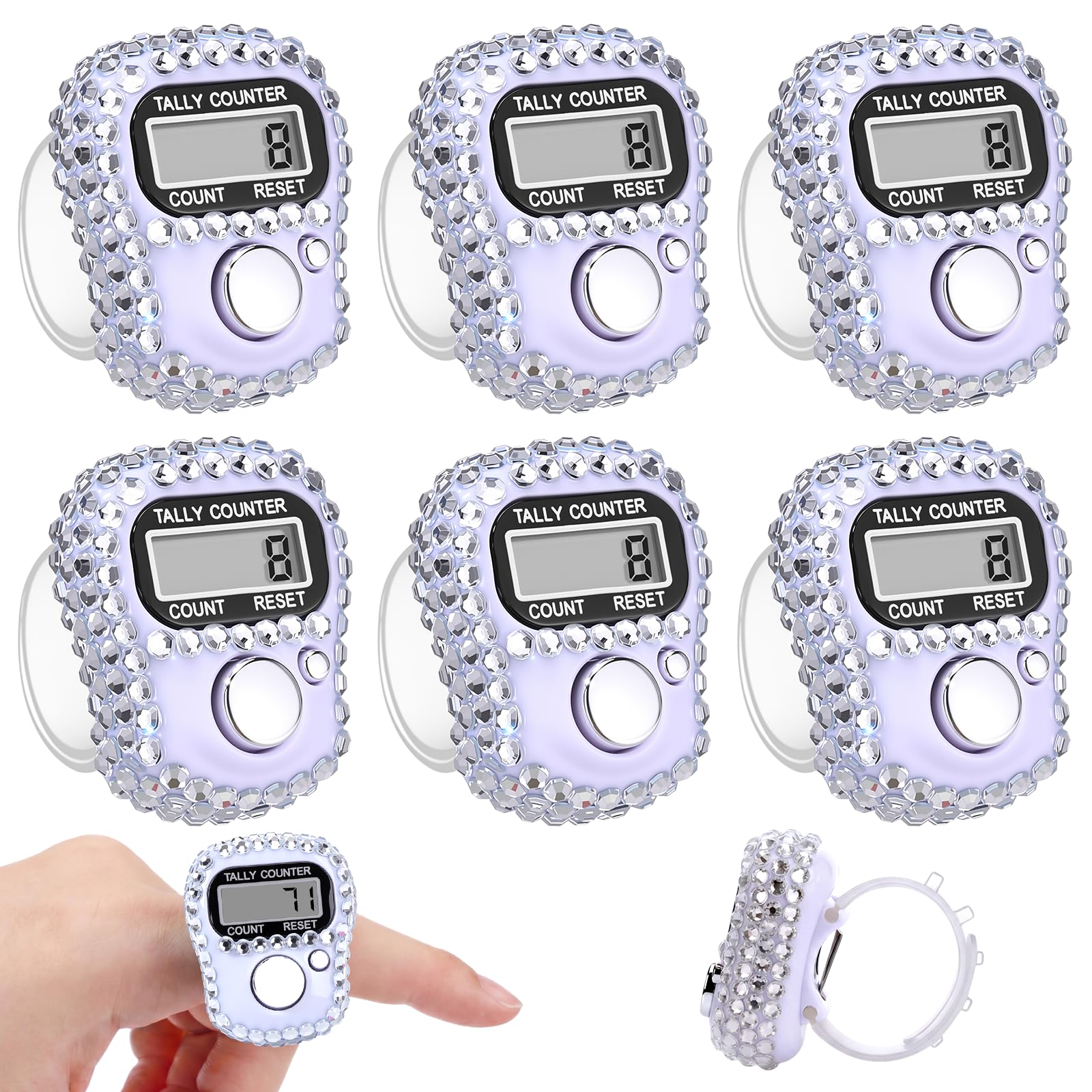Simgoing Tasbeeh Counter Electronic Finger Clicker Counter