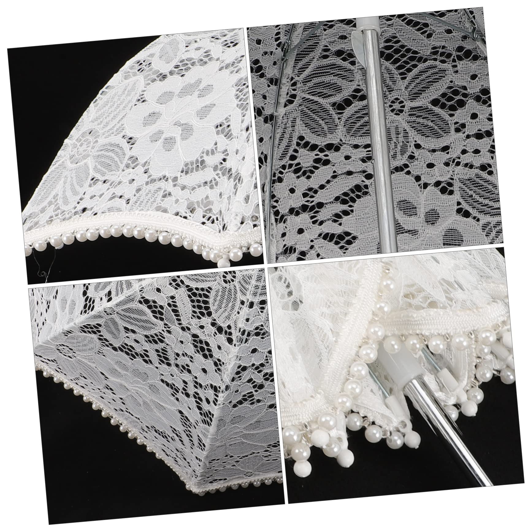 Veemoon Umbrella Set Wedding Bridal Flower Girls Photo Props Unique Vintage Style Lightweight and Portable