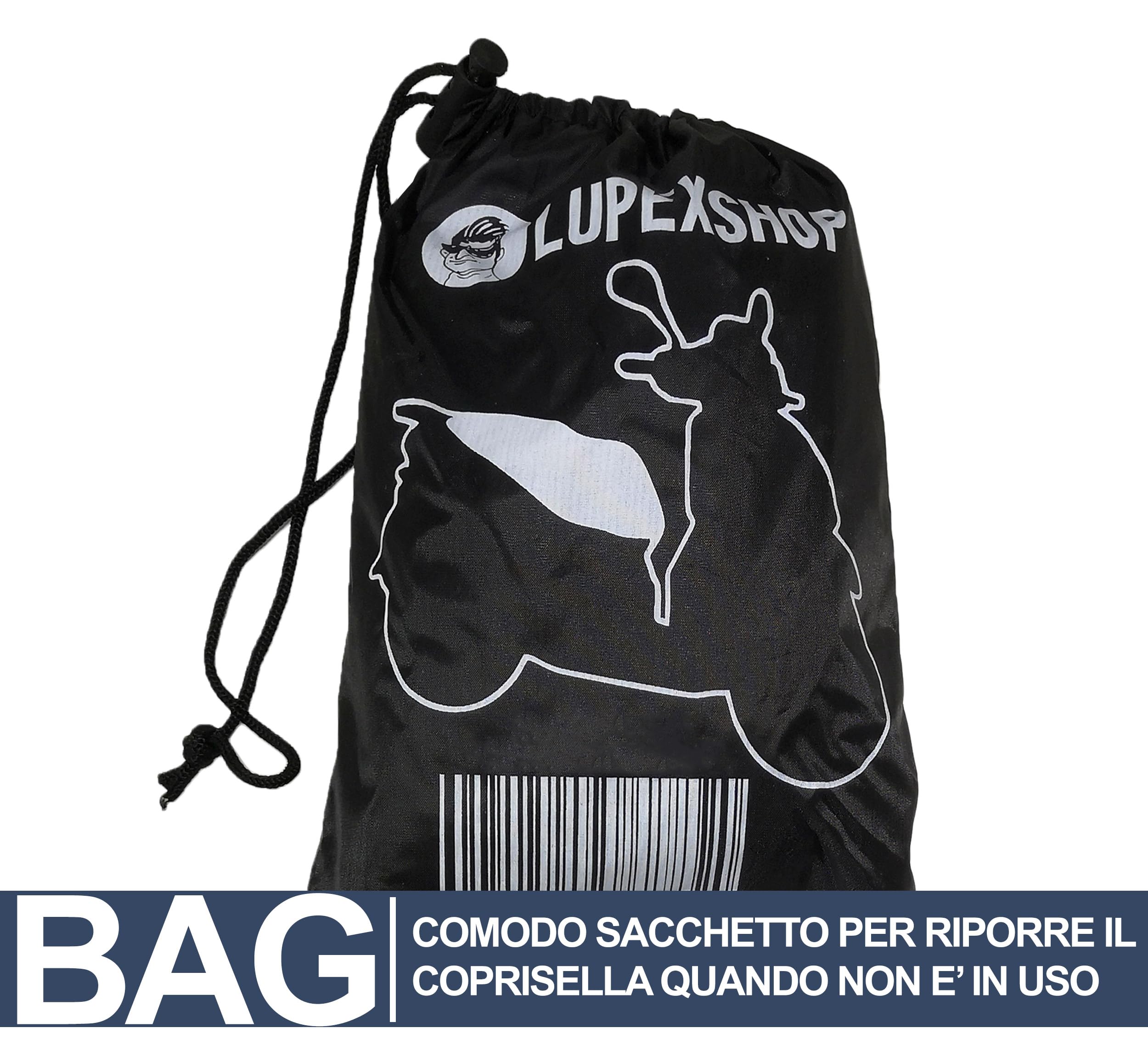 Auto Accessori Lupex Universele zadelhoes, waterdicht, maat XL, 95 x 48 cm, materiaal PU-kunstleer, aanpasbaar voor scooter en motorfiets, kleur zwart, met tas, ook verkrijgbaar in M L Maxi Auto Accessori Lupex Universele zadelhoes, waterdicht, maat XL, 95 x 48 cm, materiaal PU-kunstleer, aanpasbaar voor scooter en motorfiets, kleur zwart, met tas, ook verkrijgbaar in M L Maxi