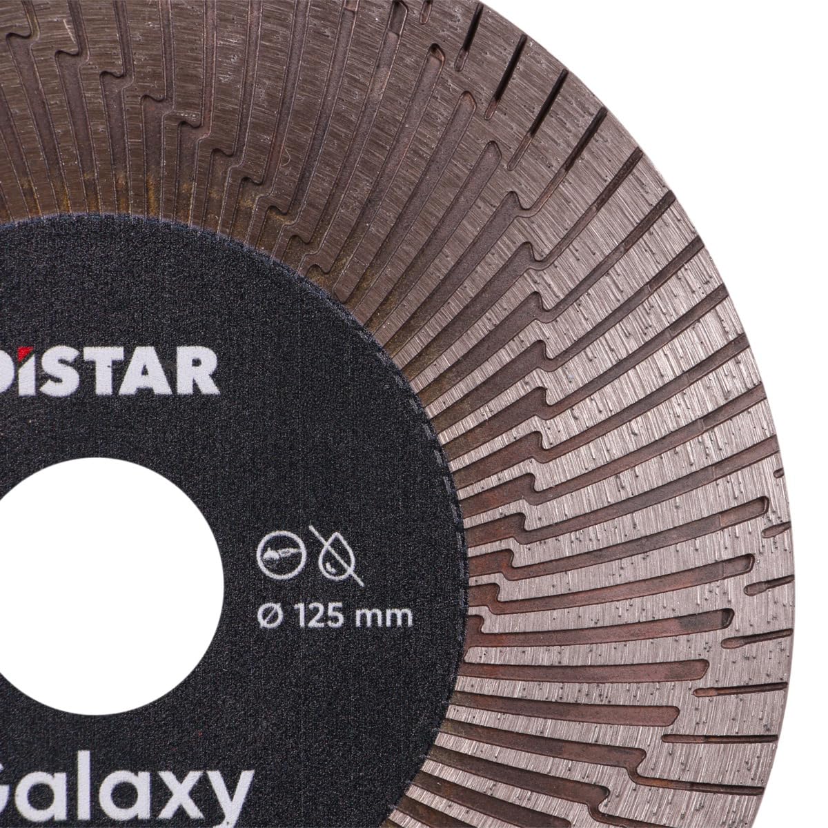 Distar Diamanttrennscheibe 125 mm Galaxy – Fliesenschneider Winkelschleifer Scheibe Feinsteinzeug Keramik Trennscheibe 125x22,23 mm Profi
