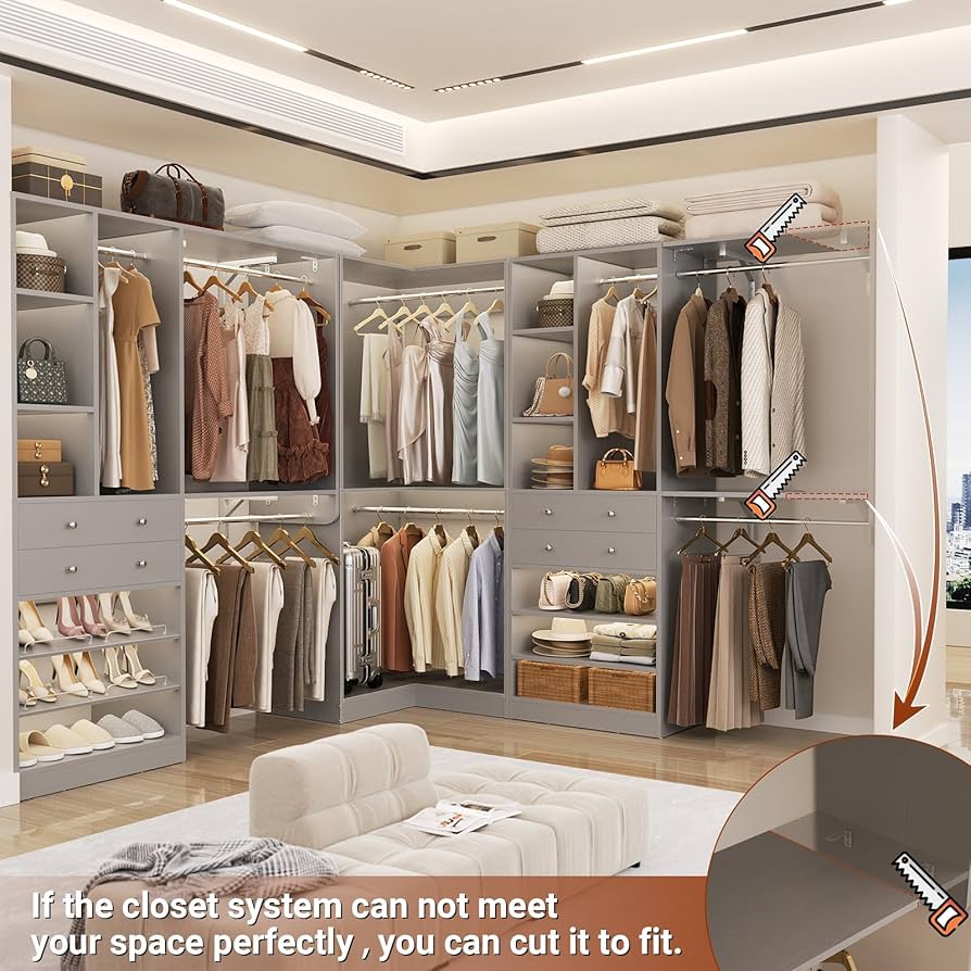 ncloset ページ Closets by Liberty 7.5-ft to 7.5-ft W x 7-ft H Classic White