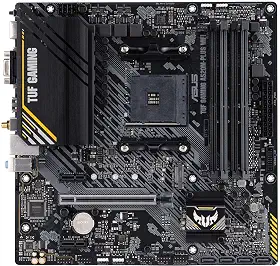 ASUS Placa-mãe TUF Gaming A520M-PLUS (WiFi) AMD AM4 (3ª geração Ryzen™) microATX (suporte M.2, Wi-Fi 802.11ac, DisplayPort, HDMI, D-Sub, USB 3.2 Gen 1 Type-A e cabeçalhos Aura Endereçáveis Gen 2)