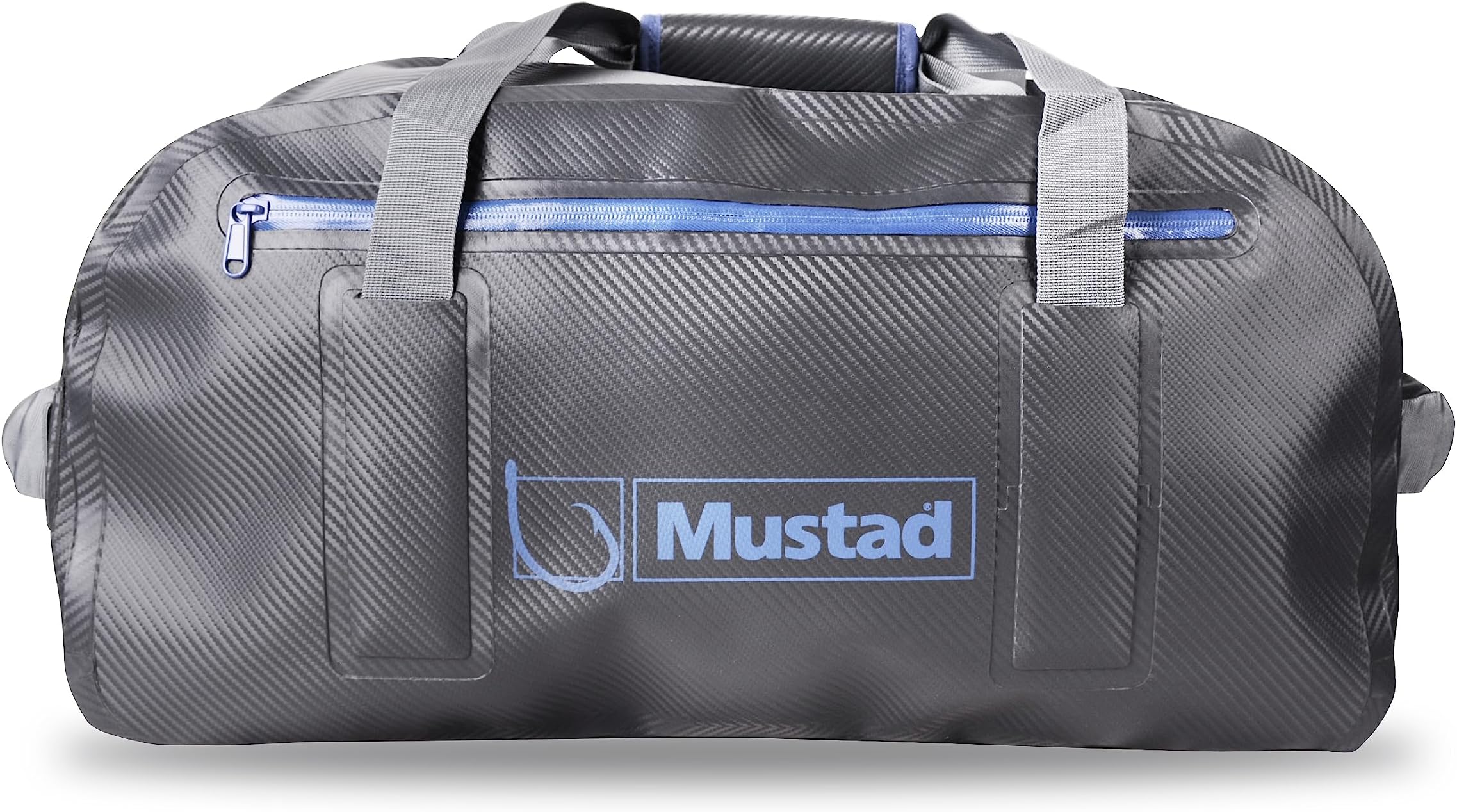 Mustad Dry Duffel Bag 50L - Water-Resistant Fishing Gear Bag with Adjustable Shoulder Straps, Boating Essentials, Fishing Tackle Storage, Boat Bag, 500Tarpaulin Nylon