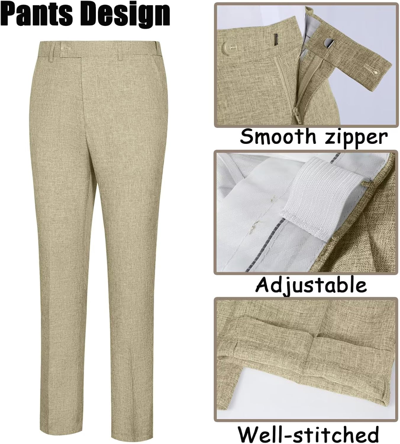 High-End Suits Men's Lightweight Casual Suits Set 2 Piece One Button Blazer Jacket Pants for Wedding Business Prom Homecoming