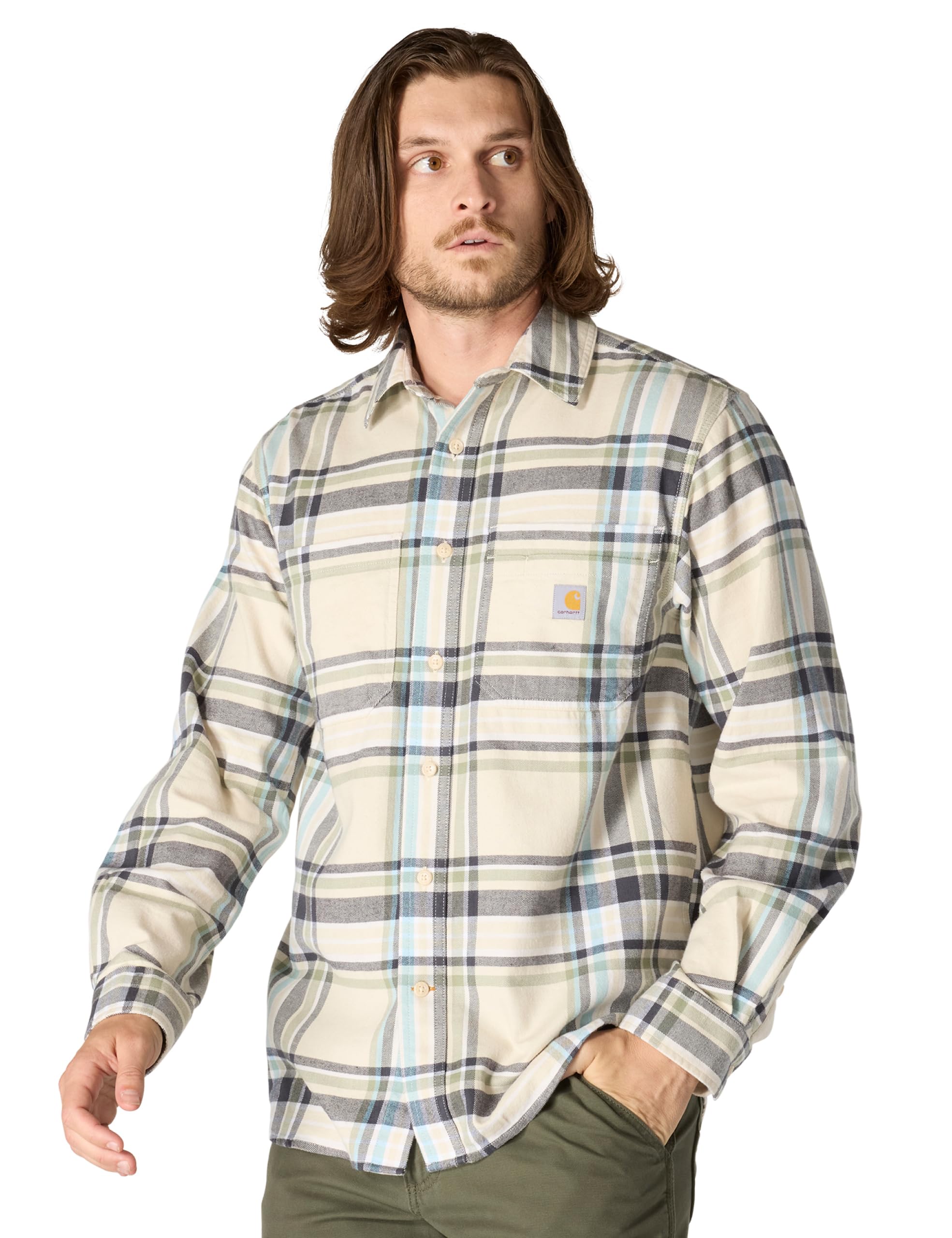 Carhartt Men's Rugged Flex Relaxed Fit Midweight Flannel