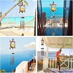 Turtle Solar Wind Chimes for Outside Crackle Glass Ball Waterproof Wind Chimes Outdoor Garden Decor Birthday Unique Gifts for Women Mom Grandma Windchimes Gardening (Turtle Lanterns Wind Chimes)