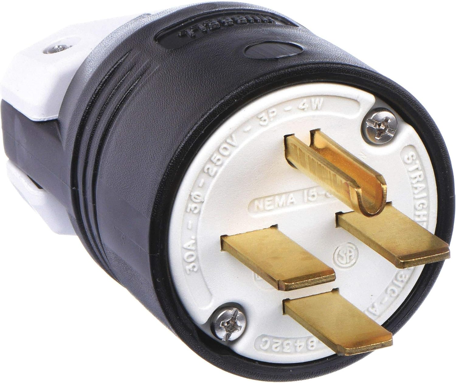 HUBBELL 8462C ANGLE PLUG, 15-60P, 60A, 250VAC, 3 PHASE