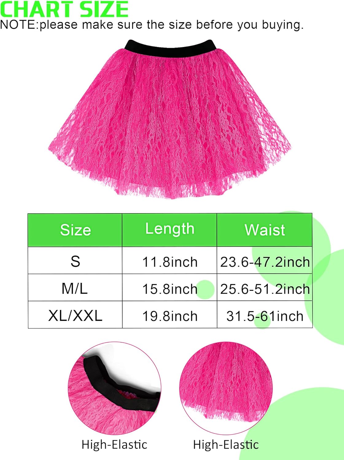 Vabean 19 Pcs 80s Costume Set T Shirt Leggings Tutu Skirt Headband Necklace Bracelets Earrings Gloves Leg Warmers for Women - Image 2