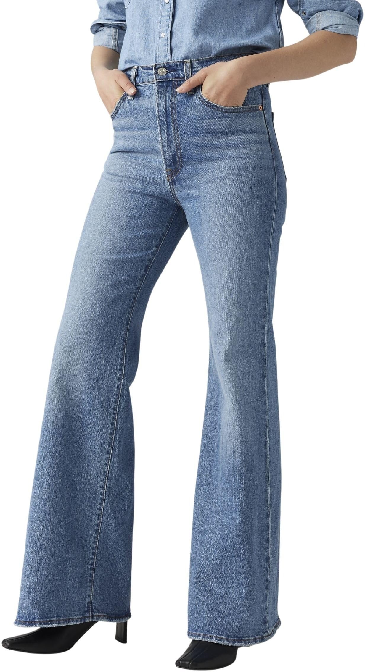 Levi's Ribcage Bells MED Indigo - Worn in, Sonoma Train, 28W x 34L