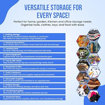 KMJ® 2 Pack Extra Large Plastic Storage Boxes with Lids – Sturdy & Clear Storage Boxes with Lid – Stackable Plastic Box with Lid– Nestable & Really Useful Box– 110L Capacity