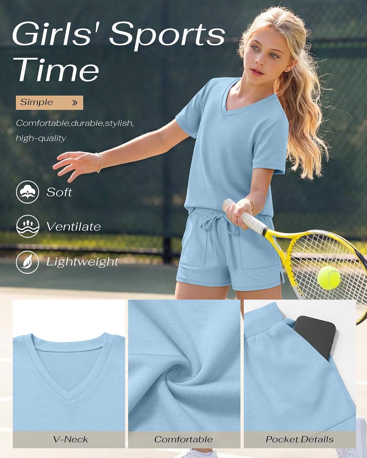 Girls' 2 Piece Summer Outfit