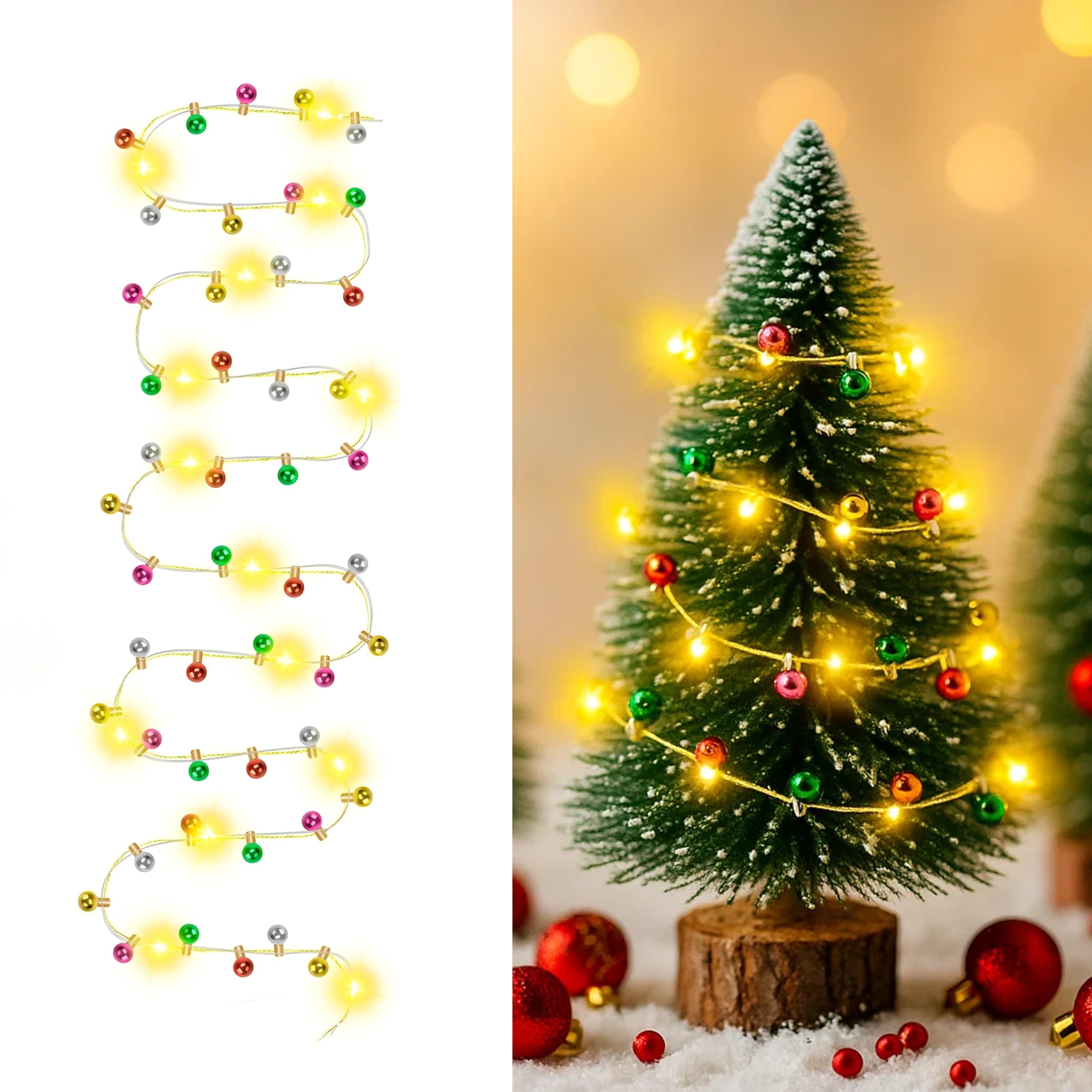 Fzyisw 3 pezzi 95 cm catena di luci a forma di gnomo in miniatura