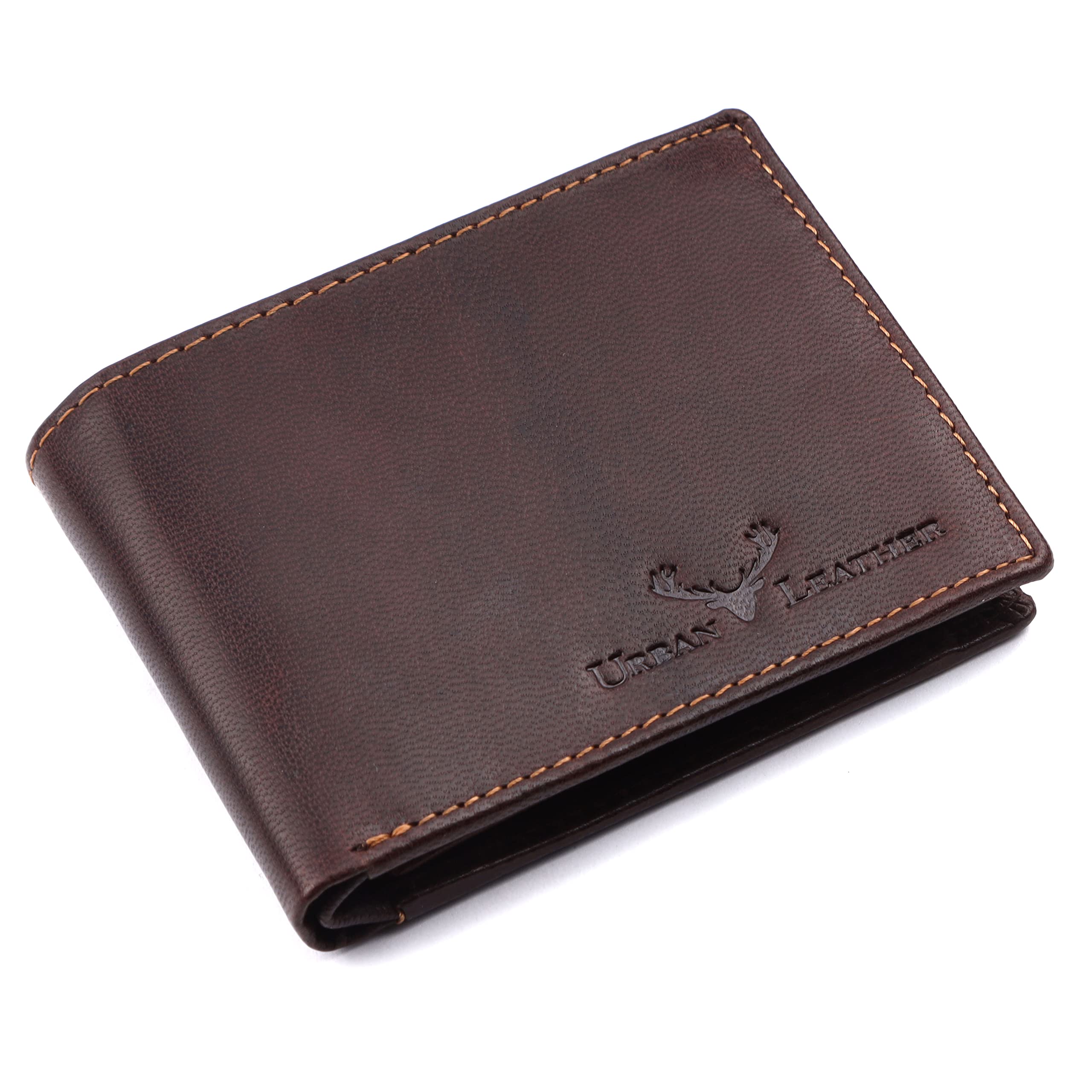 Dark Brown Printed RFID Blocking Leather for Men | Stylish Men's Purse(000MW120-DBR_BZ)-image-35