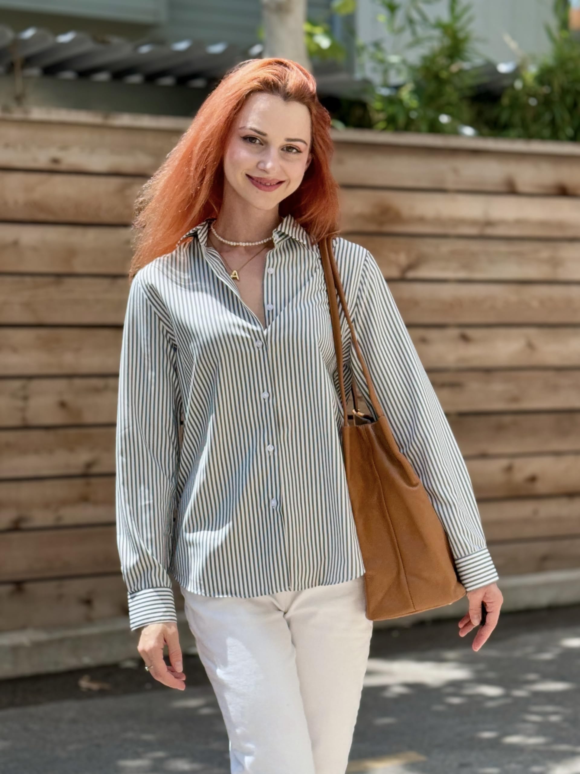 Rapbin Camicette da donna UK a maniche lunghe top camicia con bottoni camicetta senza pieghe Executive Office Work Business Camicia casual