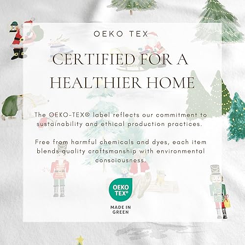 Miniatura 5 de Juego de sábanas de franela de algodón turco 100 % para Navidad, bajera con gran caída lateral, suaves, para cama cálida, antifrisado, para niños,