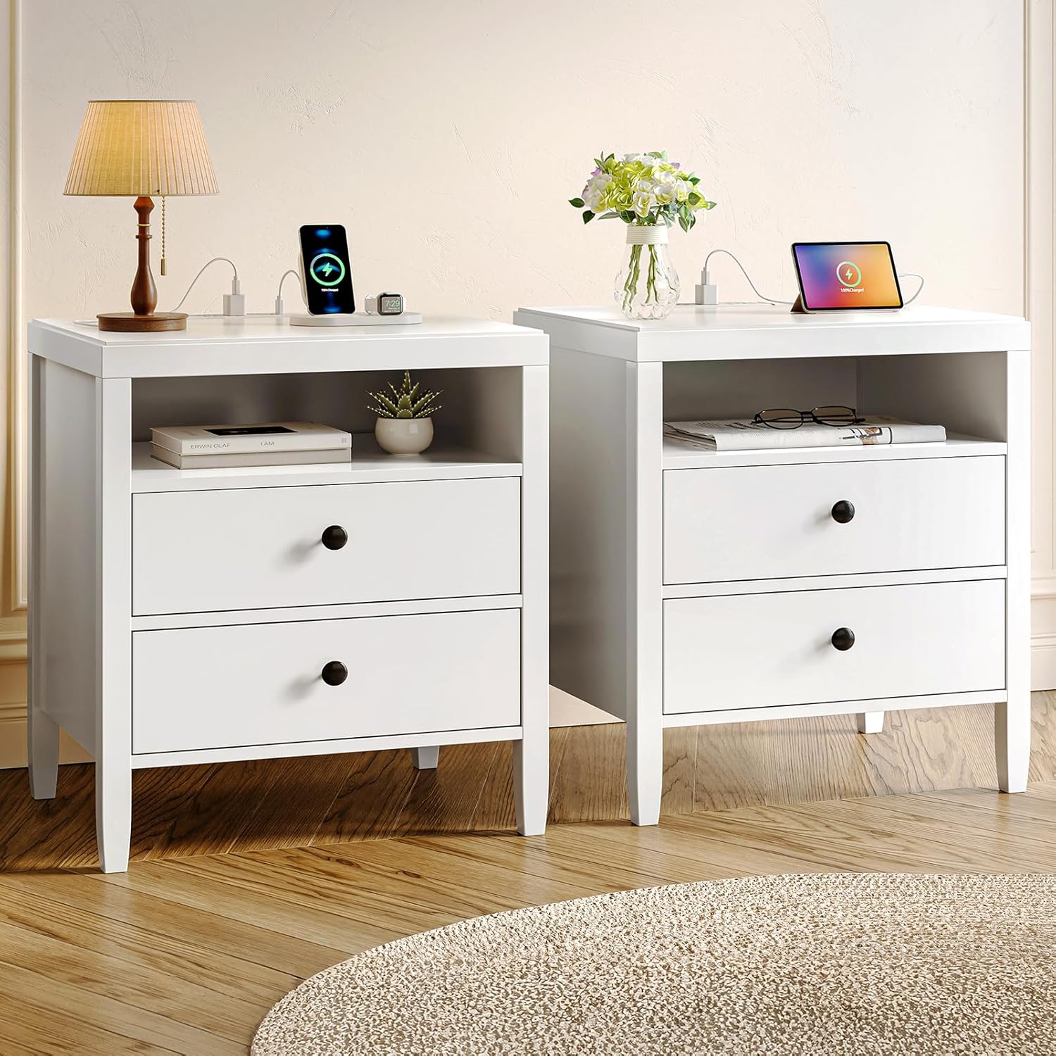 white nightstand