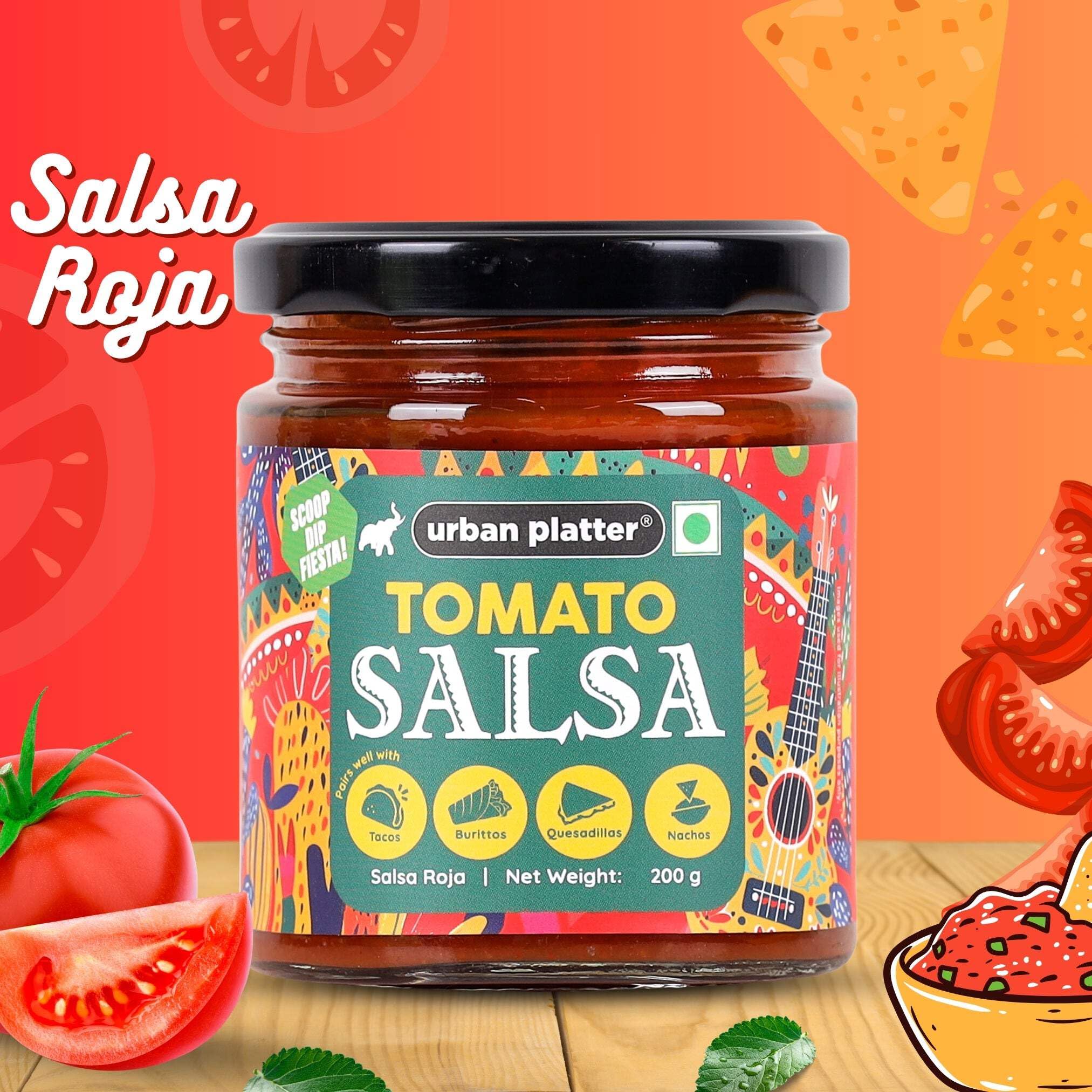 Urban Platter Tomato Salsa, 200g (Preservative Free | Vibrant & Zesty | Mexican Salsa) - Image 3 thumbnail