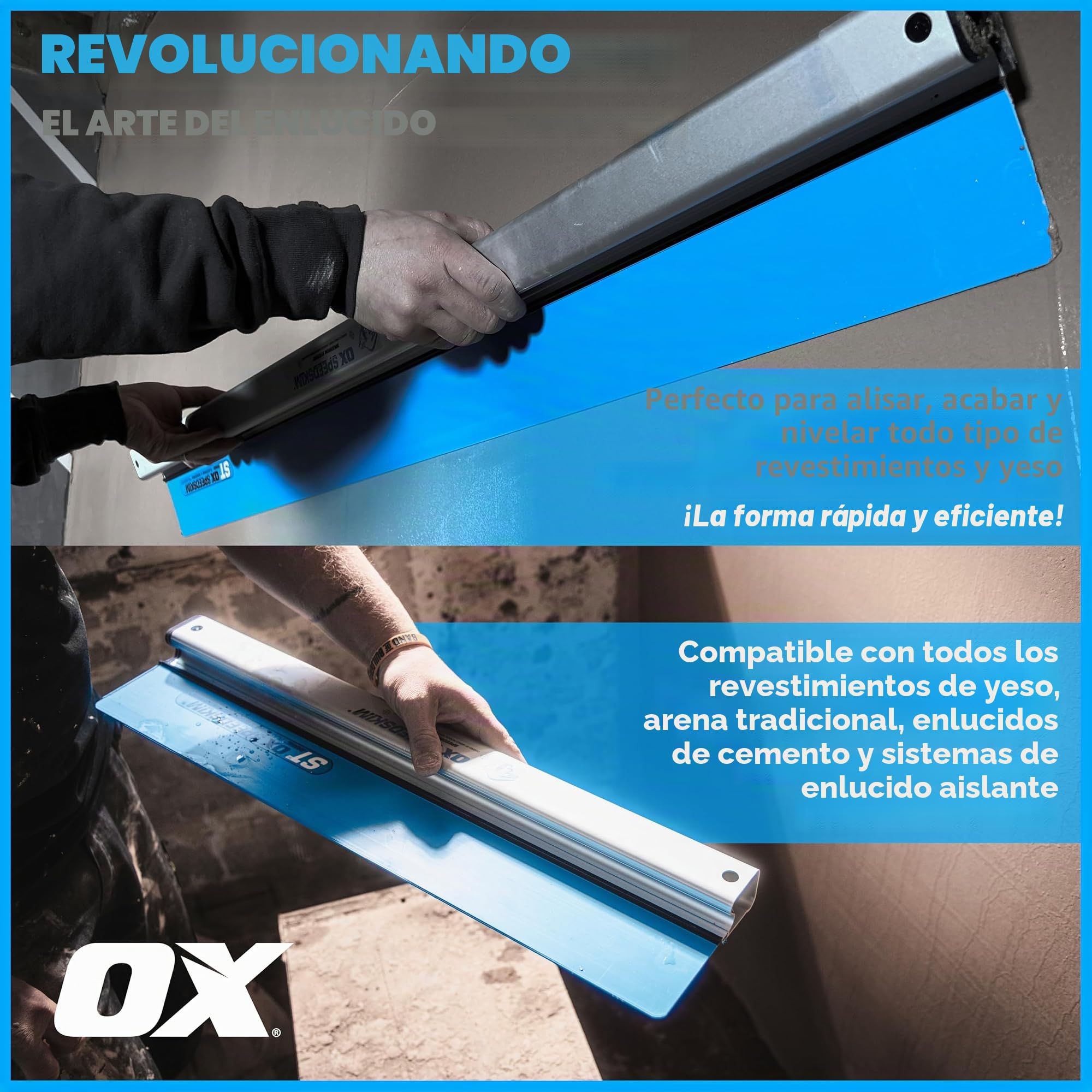 OX Speedskim Semi Flexible Plastering Rule - ST 600mm