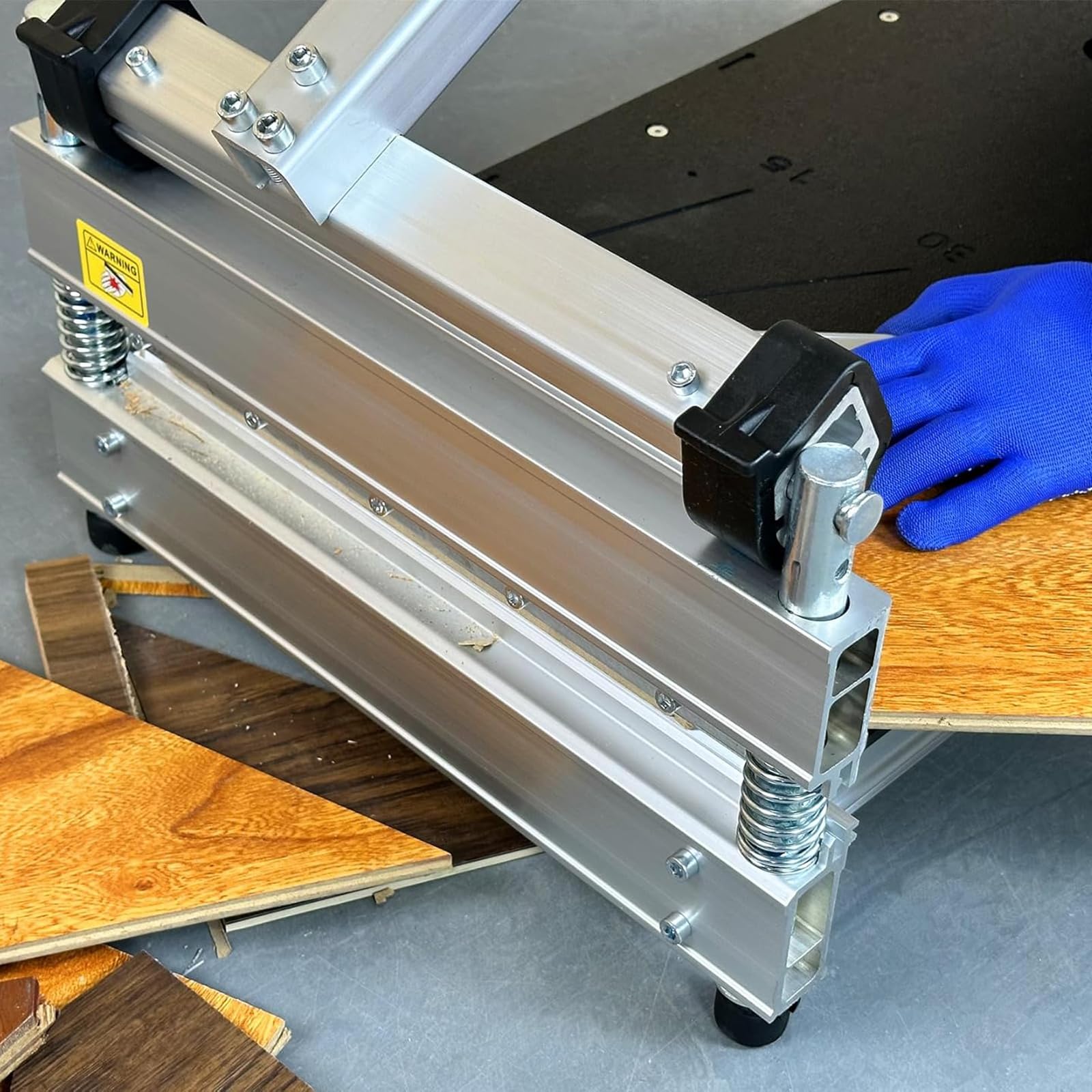 Herramienta de corte de suelo para laminado y vinilo, profundidad de corte de 16 mm, 640 mm de longitud, hoja afilada de acero de tungsteno, ideal para instaladores de suelos y proyectos de