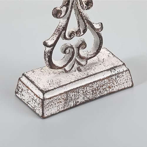 Miniatura 6 de Soporte de cruz de metal para decoración del hogar, 10.6 pulgadas de alto para cruz de pie con soporte, acabado rústico