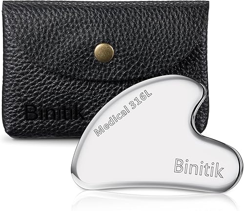 Upgrade Medical - Herramienta médica de acero inoxidable Gua Sha 316L, raspador de masaje para tensión muscular, sistema LYMP, herramientas faciales