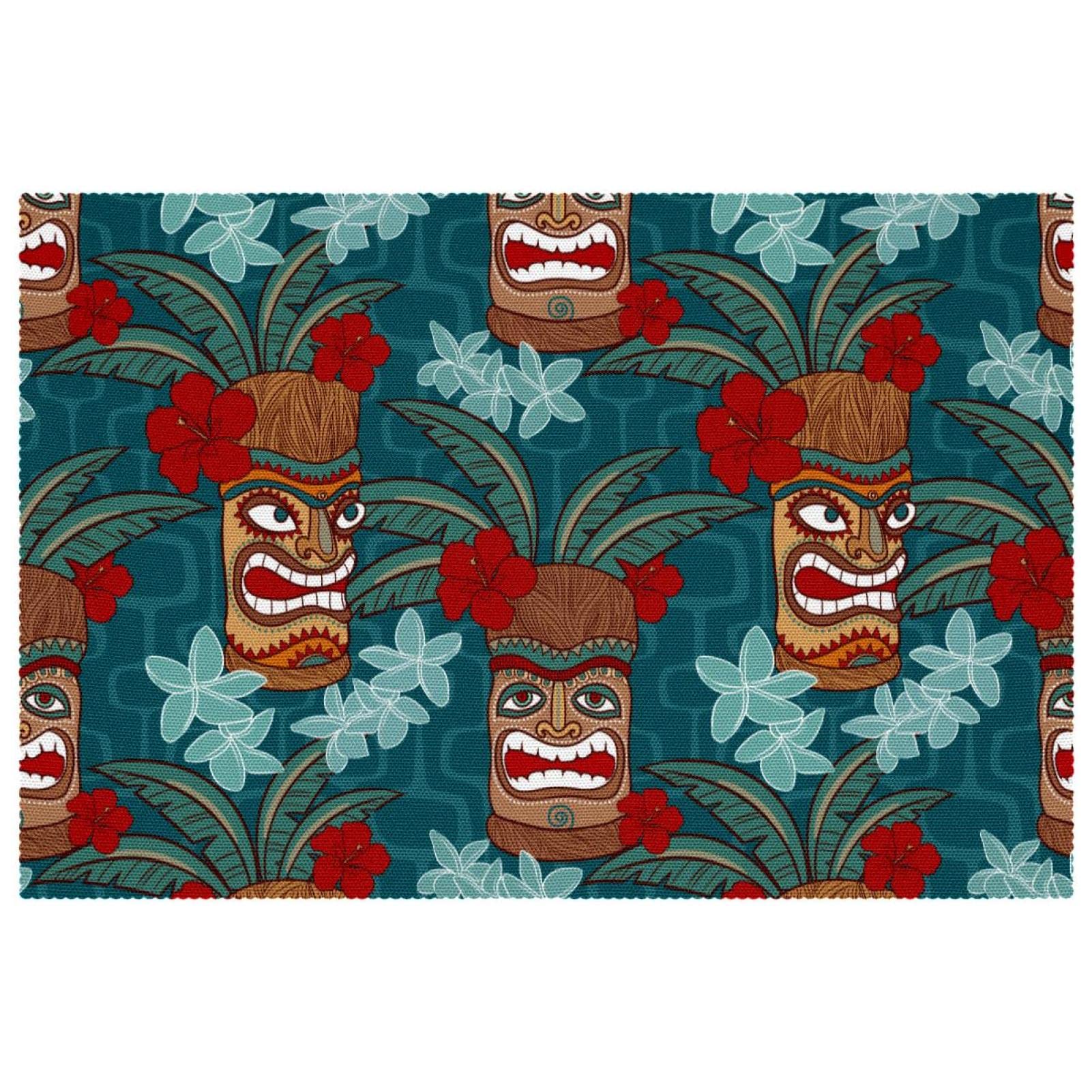 Set de table Tiki x6 | Napperons de table à manger 30x45cm