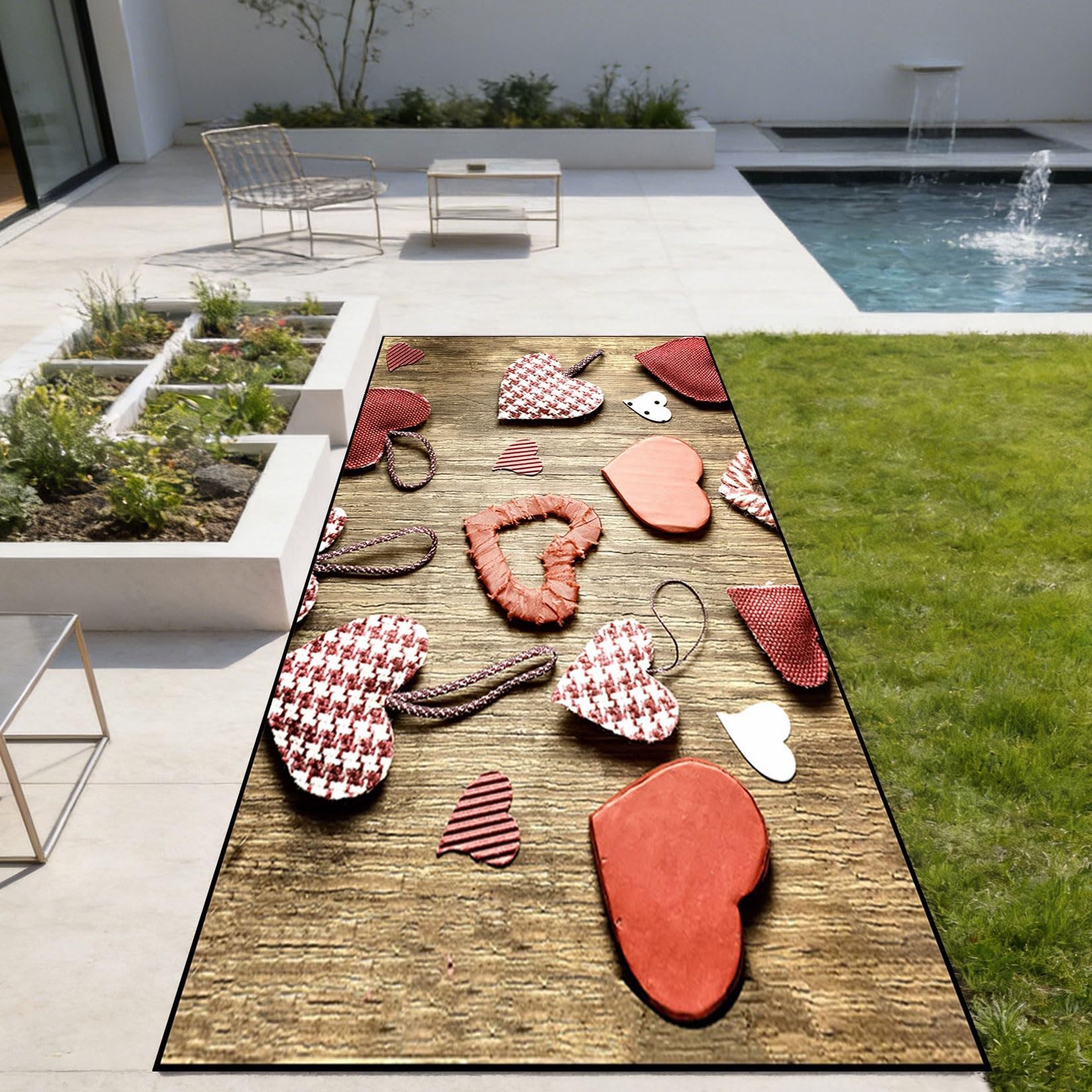 Alfombra pasillo lavable en lavadora con base antideslizante