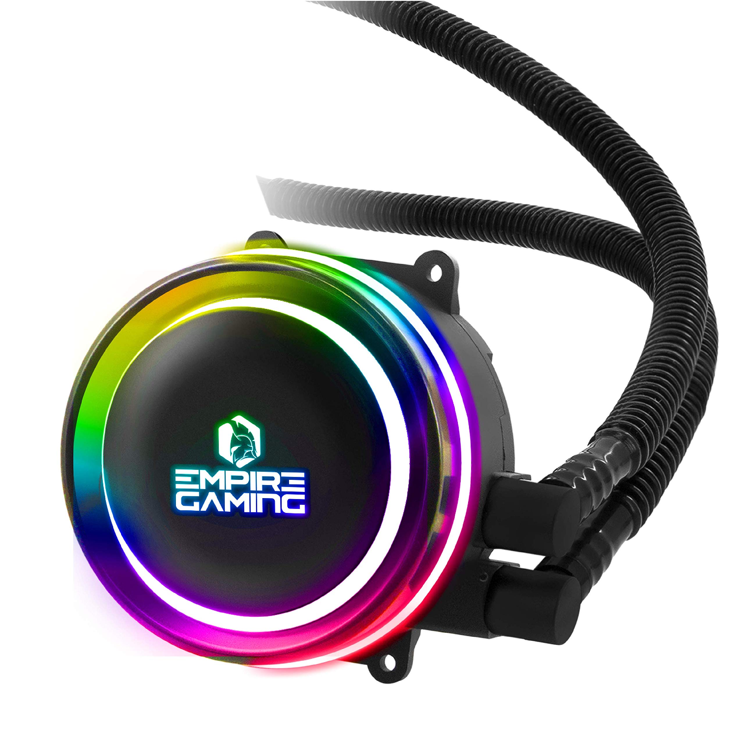 Empire GAMING – Guardian G-V20 Raffreddamento ad Acqua per PC Gamer AIO – Watercooling ARGB 3 Pin 5V – Radiatore 240mm – Ventola 2x120mm PWM silenziosa – Intel e AMD