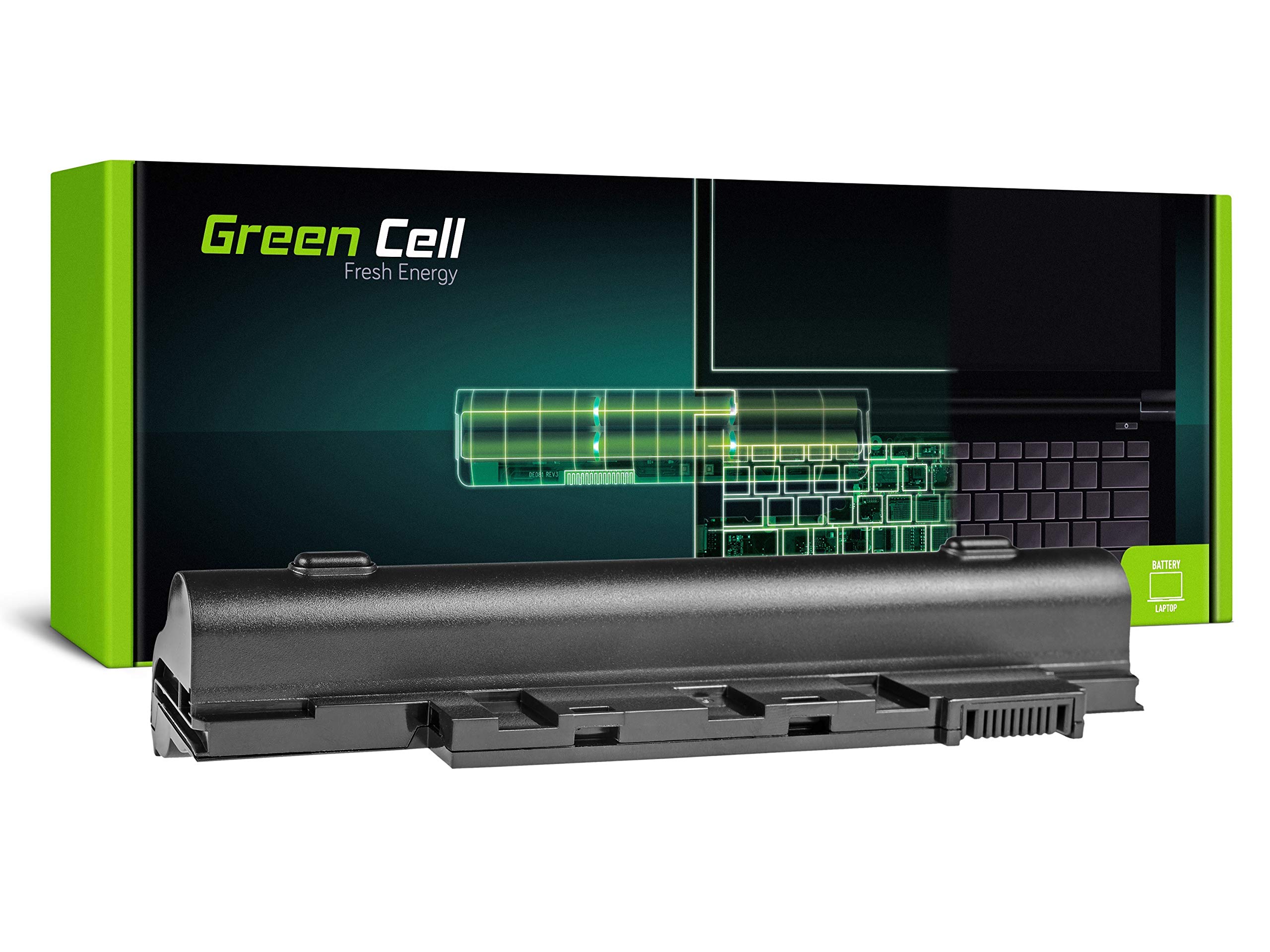 Green Cell AL10A31 AL10B31 AL10G31 Laptop Battery for Acer Aspire One 522 722 D255 D257 D260 D270 (6 Cells 4400 mAh 11.1 V Black)